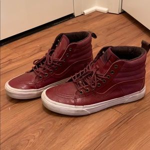 Maroon vans
